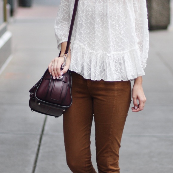 Coach Ace Satchel Shoulder Crossbody Burgundy Bag - Picture 15 of 16